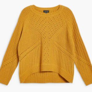 Topshop Rib & Pointelle Stitch Sweater